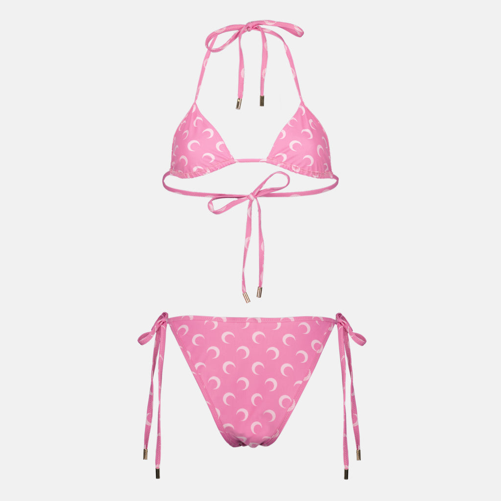 Beachwear Bikini Moon rose Marine Serre Rose Femme