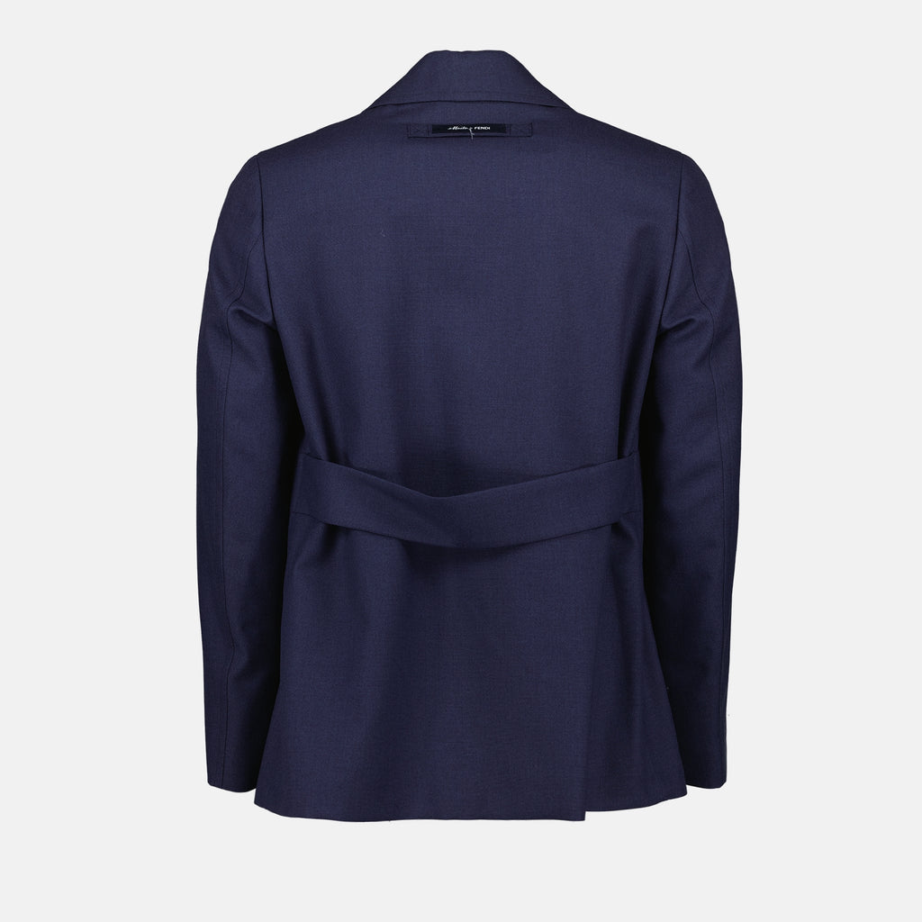 Jackets Wool Jacket Fendi Dark blue Homme
