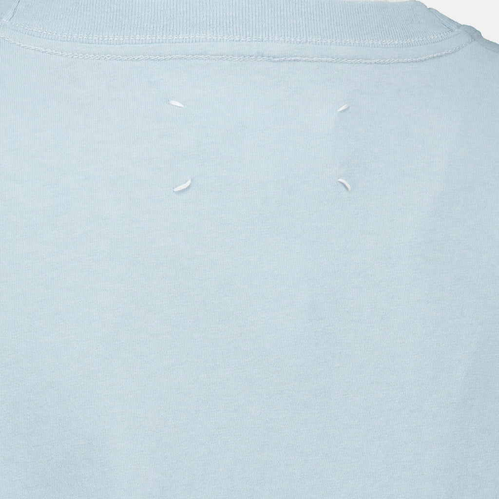 T-shirts Blaues bedrucktes T-Shirt Maison Margiela Bleu Femme