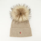 Hats, caps and beanies Bonnet Grenoble en cachemire Moncler Grenoble Beige Femme