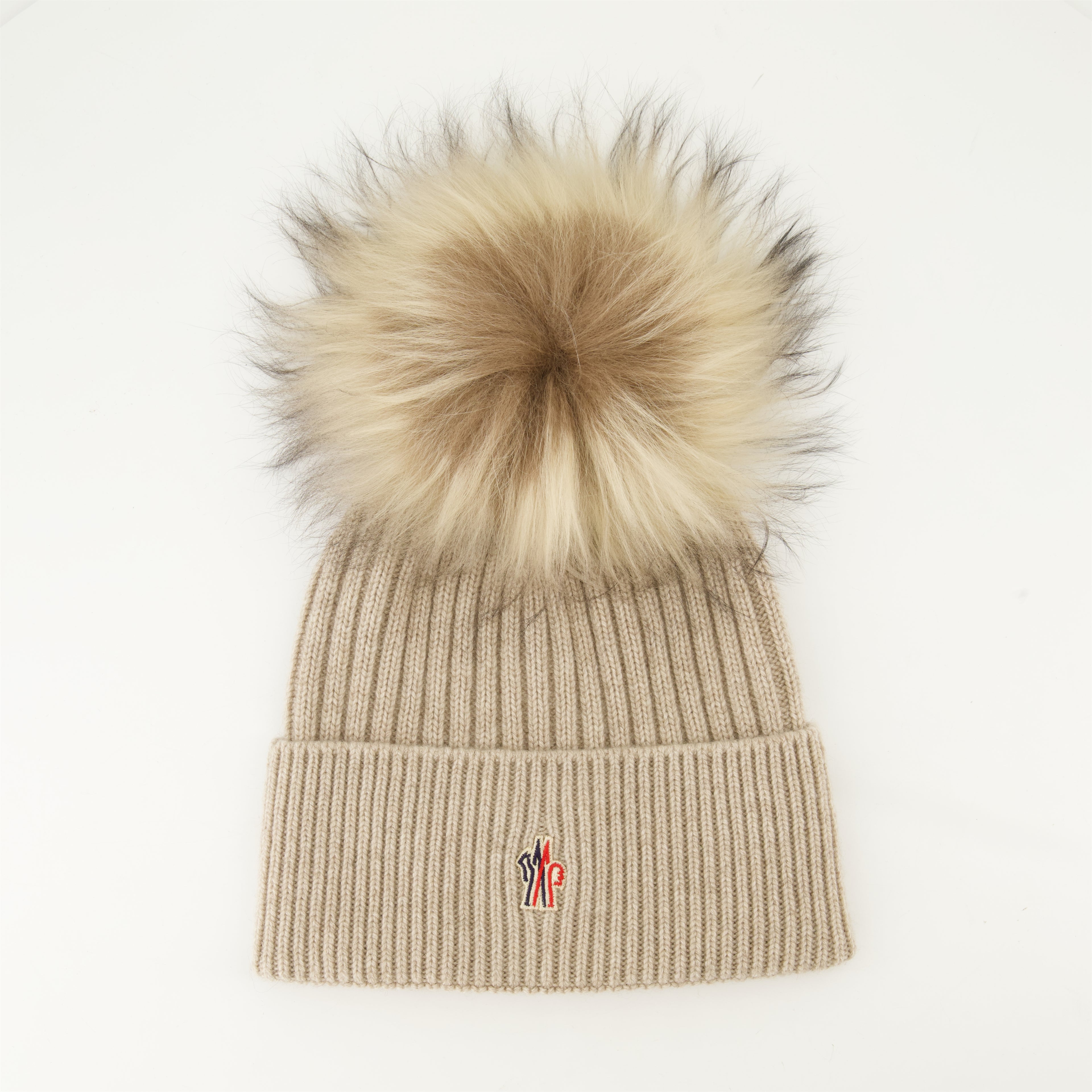 Hats, caps and beanies Bonnet Grenoble en cachemire Moncler Grenoble Beige Femme