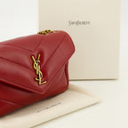 Bild der Saint Laurent Mini Loulou roten Tasche für Damen - Frühling-Sommer 2026 - Detaillierte Ansicht_2
