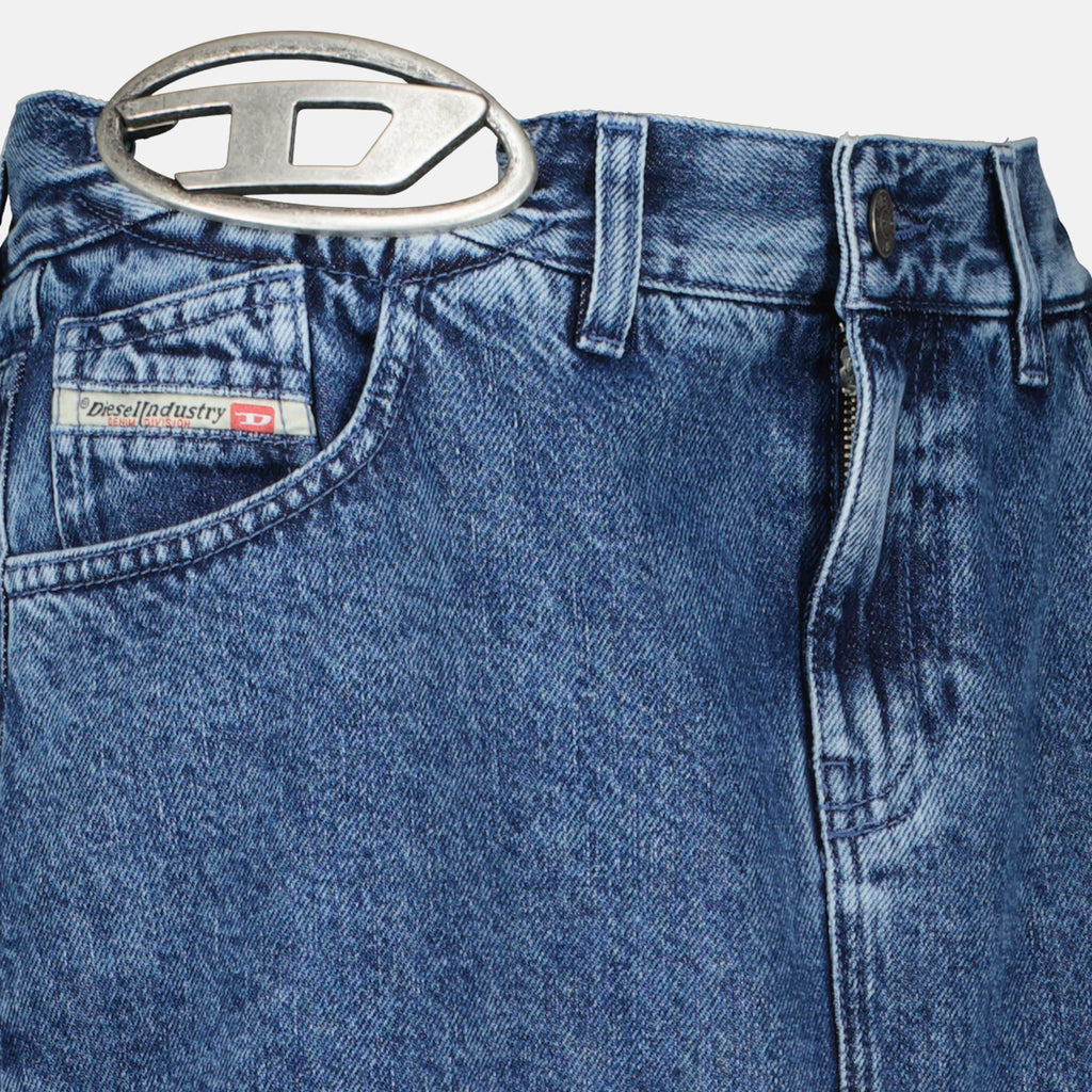 Bild des blauen Jeans Midikleid von Diesel für Damen - Saison Frühling-Sommer 2026 - Detaillierte Ansicht_1