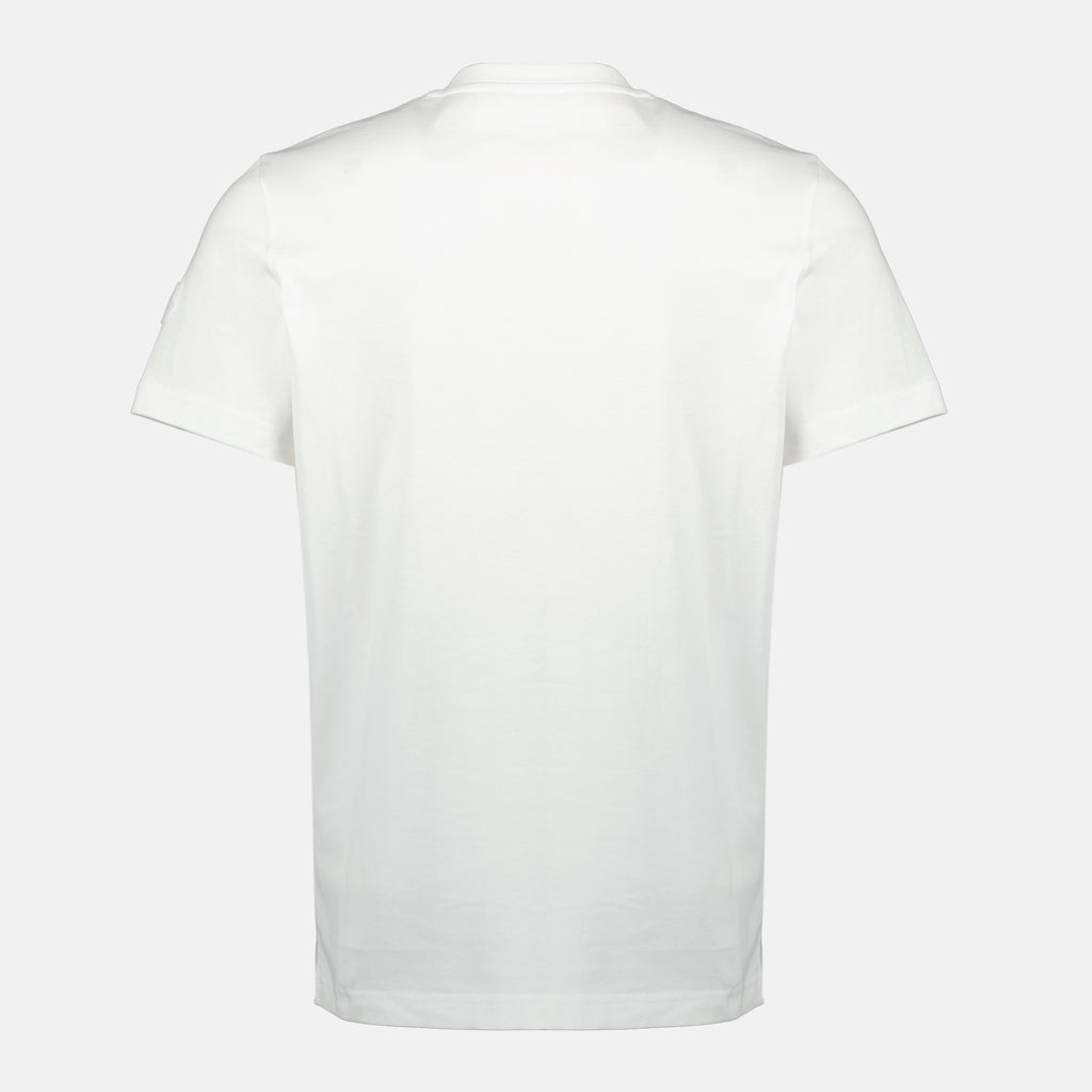 Image de l'article T-shirt à logo blanc de la marque Moncler pour Homme - Saison Printemps-Été 2026 - Vue de Dos