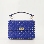Sacs bandoulière Sac Rockstud Spike moyen Valentino Garavani Bleu Femme