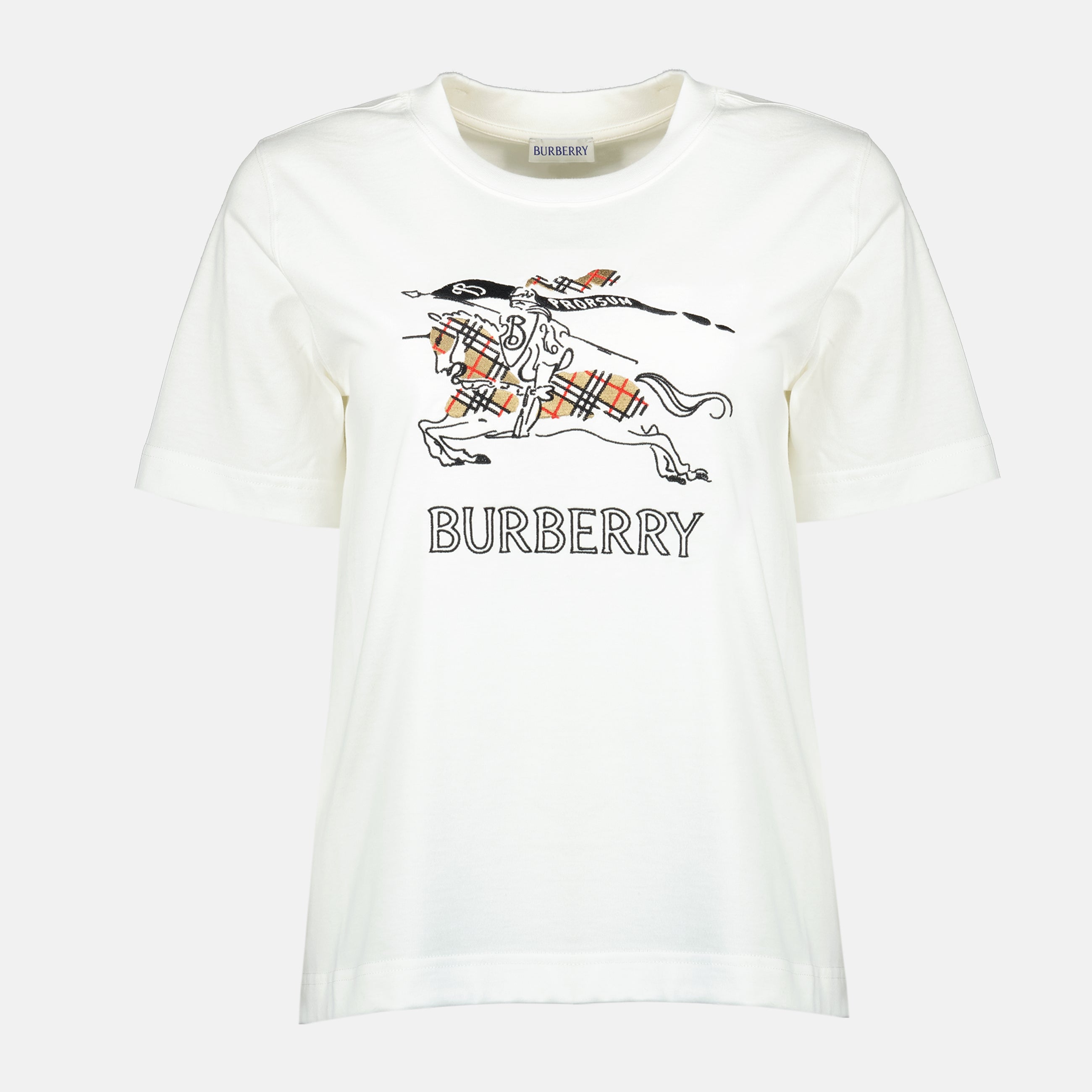 Image de l'article T-shirt EKD Stech blanc de la marque Burberry pour Femme - Saison Printemps-Été 2026 - Vue de Face