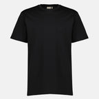 Image de l'article T-shirt noir brodé en coton de la marque Dior pour Homme - Saison Printemps-Été 2026 - Vue de Face
