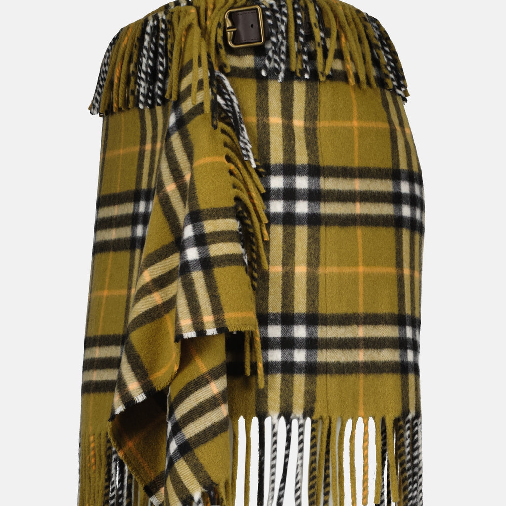 Skirts Checkered Wrap Skirt Burberry Khaki Femme