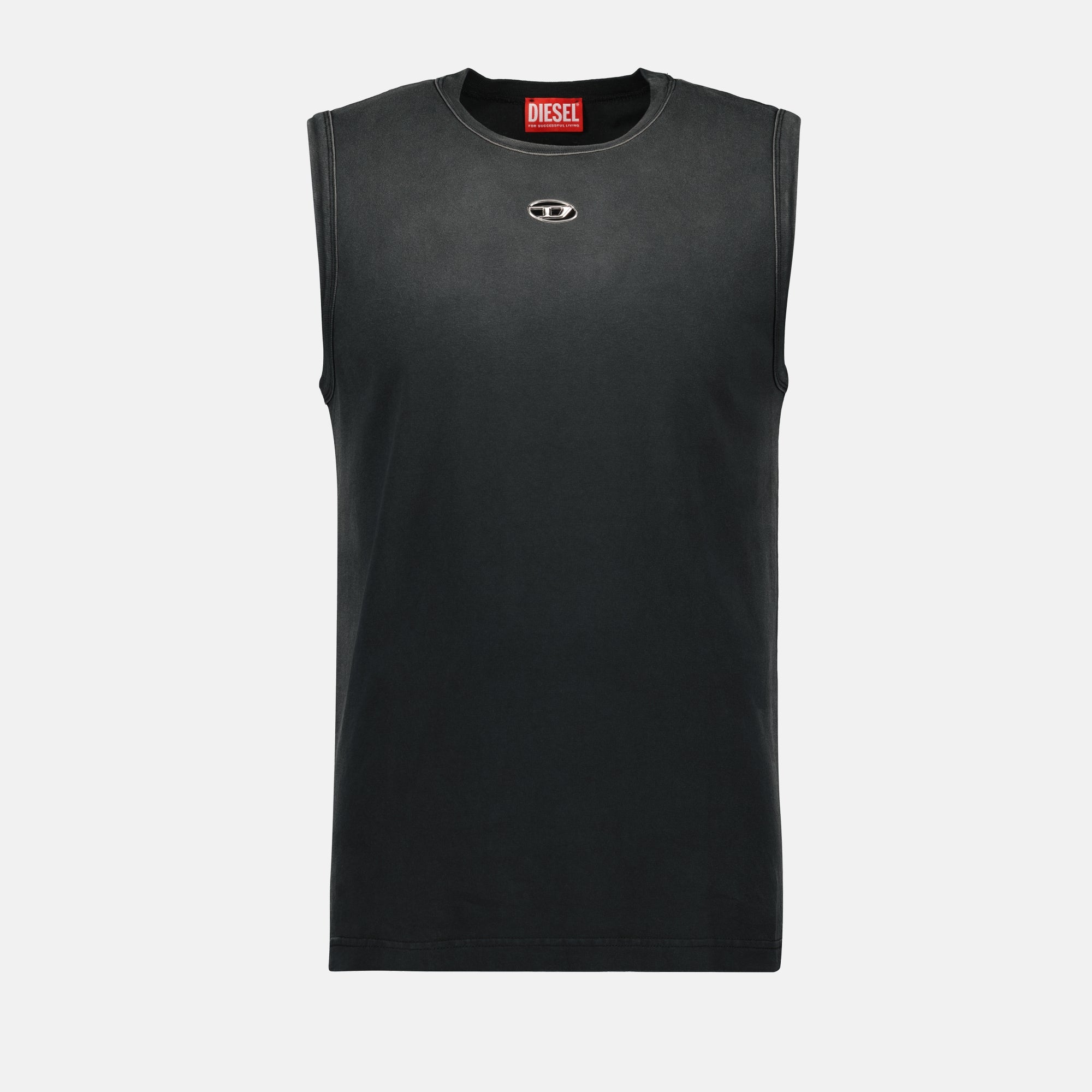 Imagem da t-shirt sem mangas T-Brico da marca Diesel para homem - Coleção Outono-Inverno 2025 - Vista Frontal