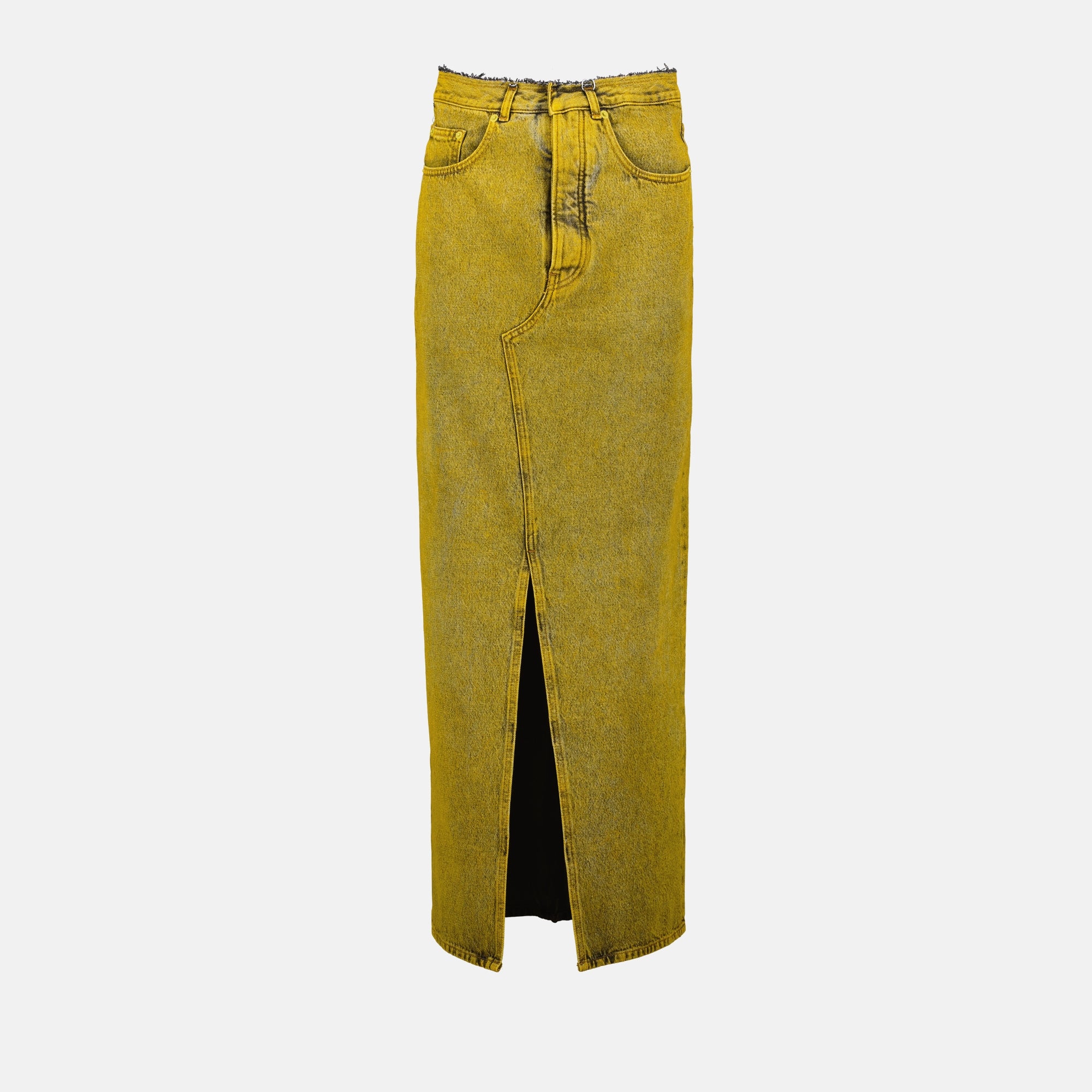 Jupes Jupe en jean Mm6 Jaune Femme