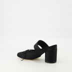 Chaussures ouvertes Mules ballerines à talon Mm6 Noir Femme