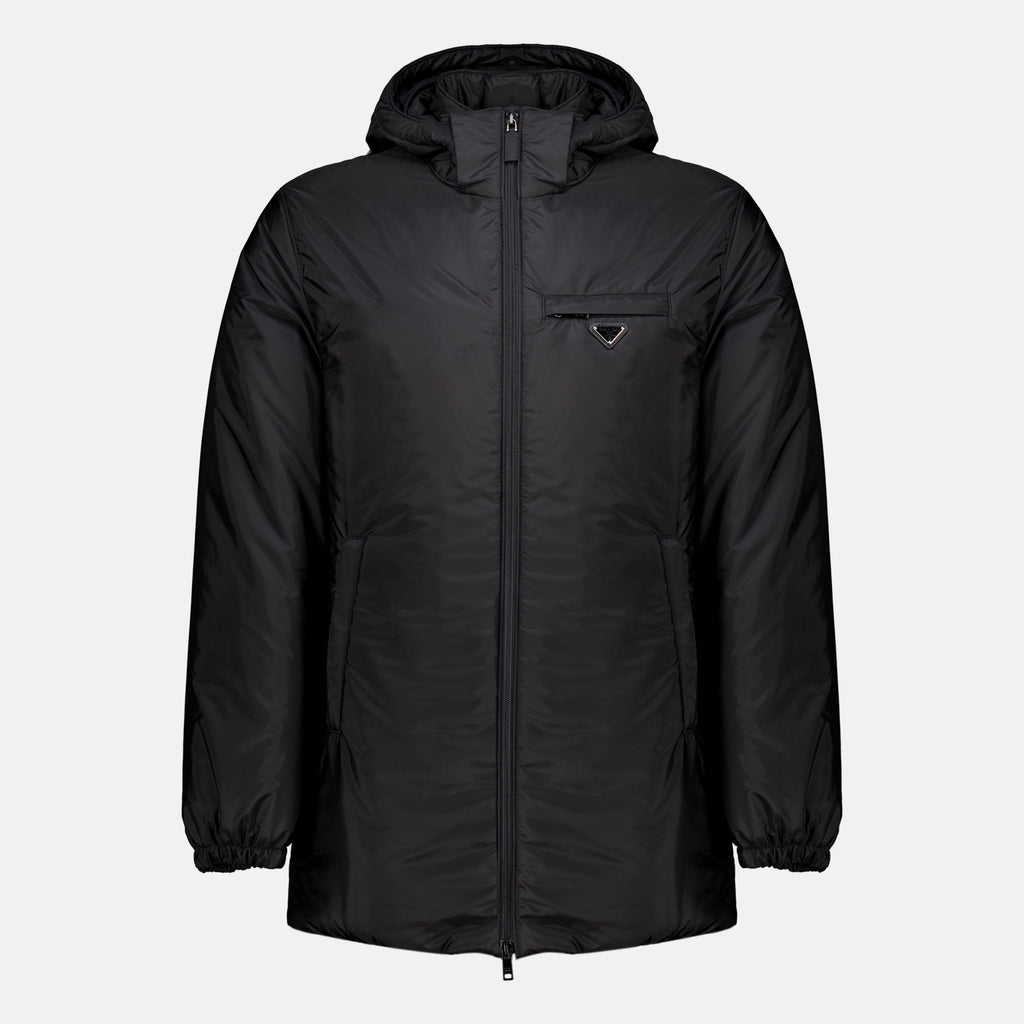 Manteaux Giacca Puffer Re-Nylon Nera Prada Noir Homme