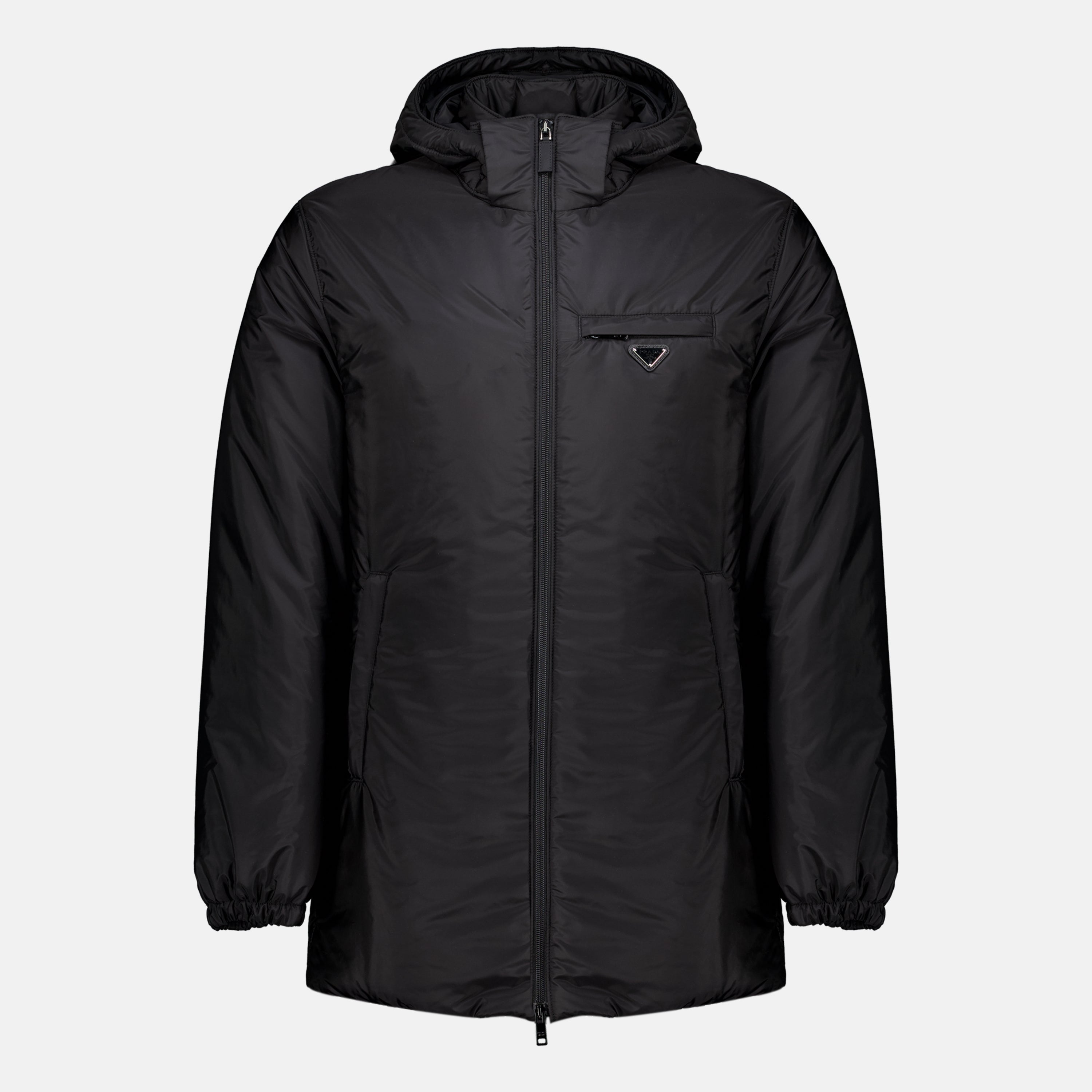 Manteaux Giacca Puffer Re-Nylon Nera Prada Noir Homme
