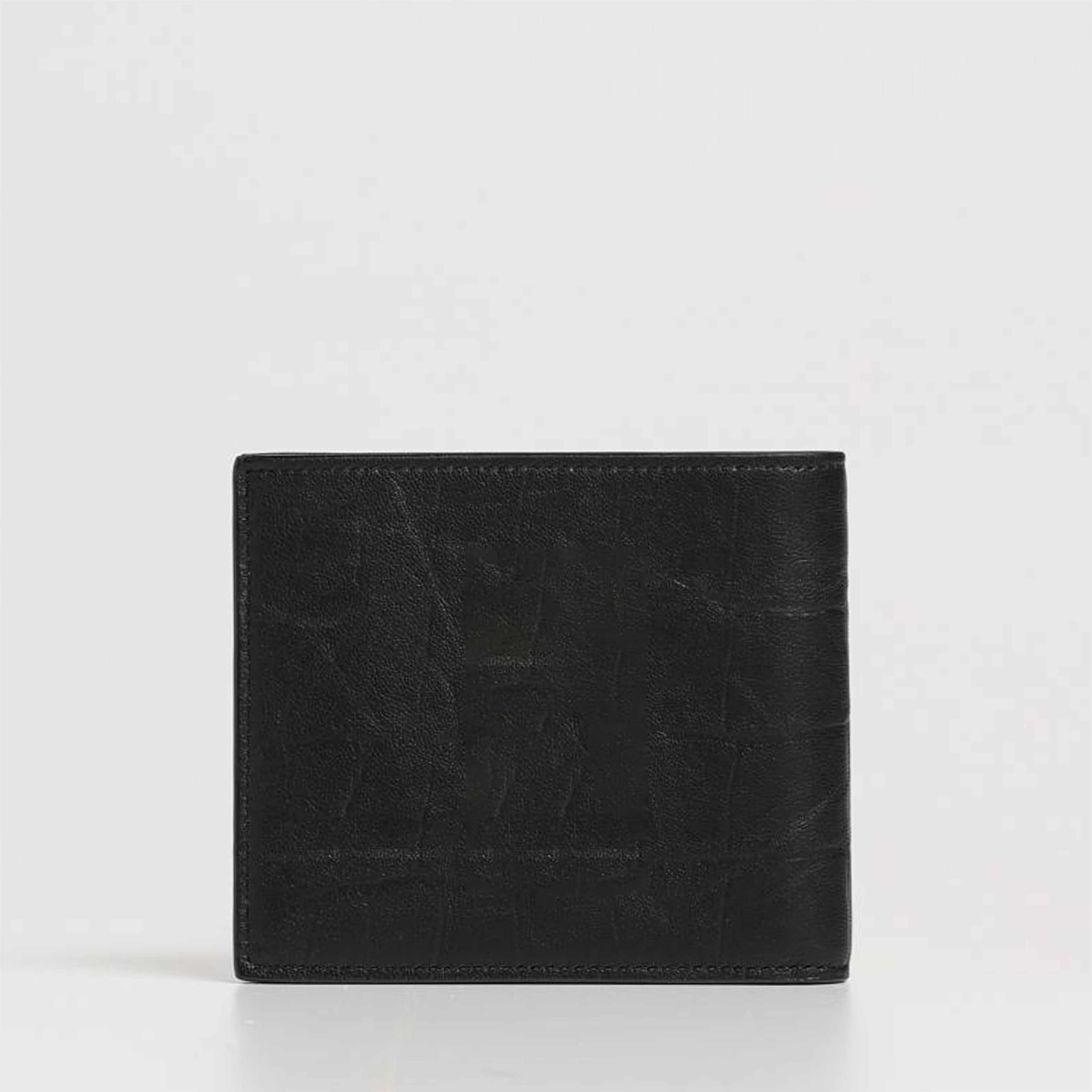 Small leather goods Portefeuille Cassandre effet croco Saint Laurent Black Homme
