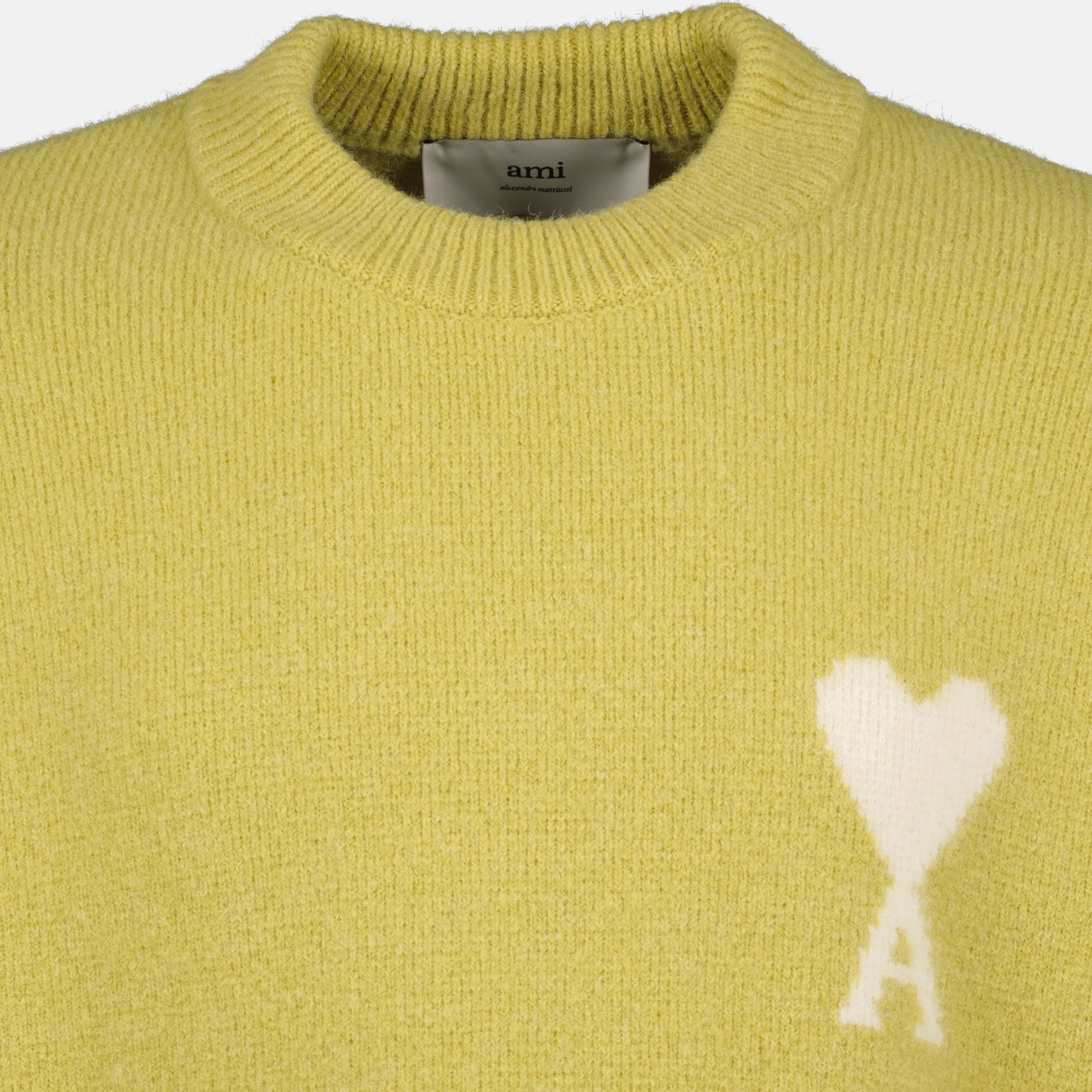 Image de l'article Pull Ami de coeur de la marque Ami PARIS pour Unisex - Saison Automne-Hiver 2025 - Vue détaillée_6