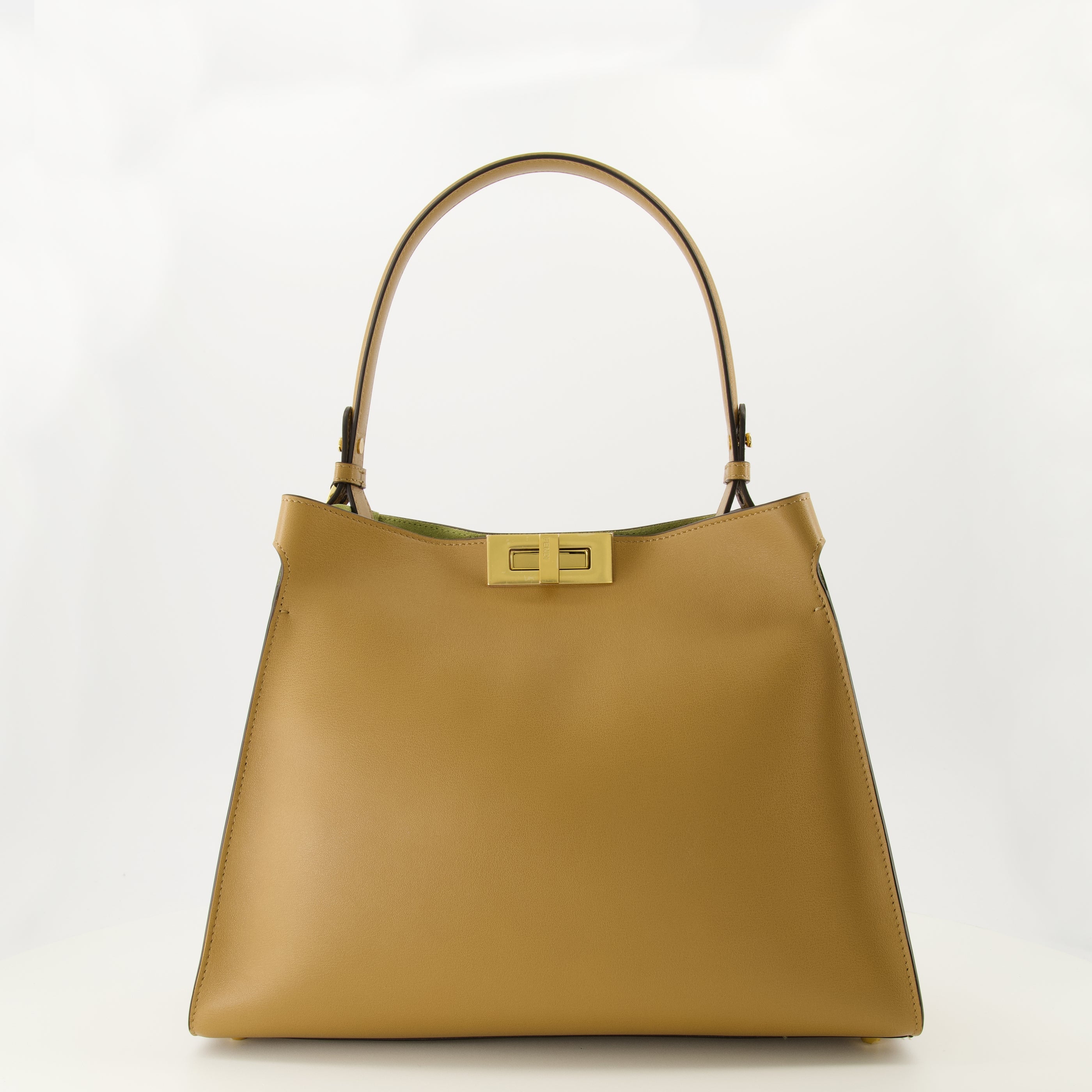 Image de l'article Sac Fendi Way medium en cuir beige de la marque Fendi pour Femme - Saison Printemps-Été 2026 - Vue de Face