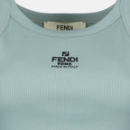 탑 Débardeur Fendi Roma Fendi 파란색 Femme