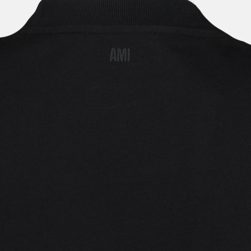 Camisetas Camiseta Ami de coeur Ami PARIS Negro Unisexo