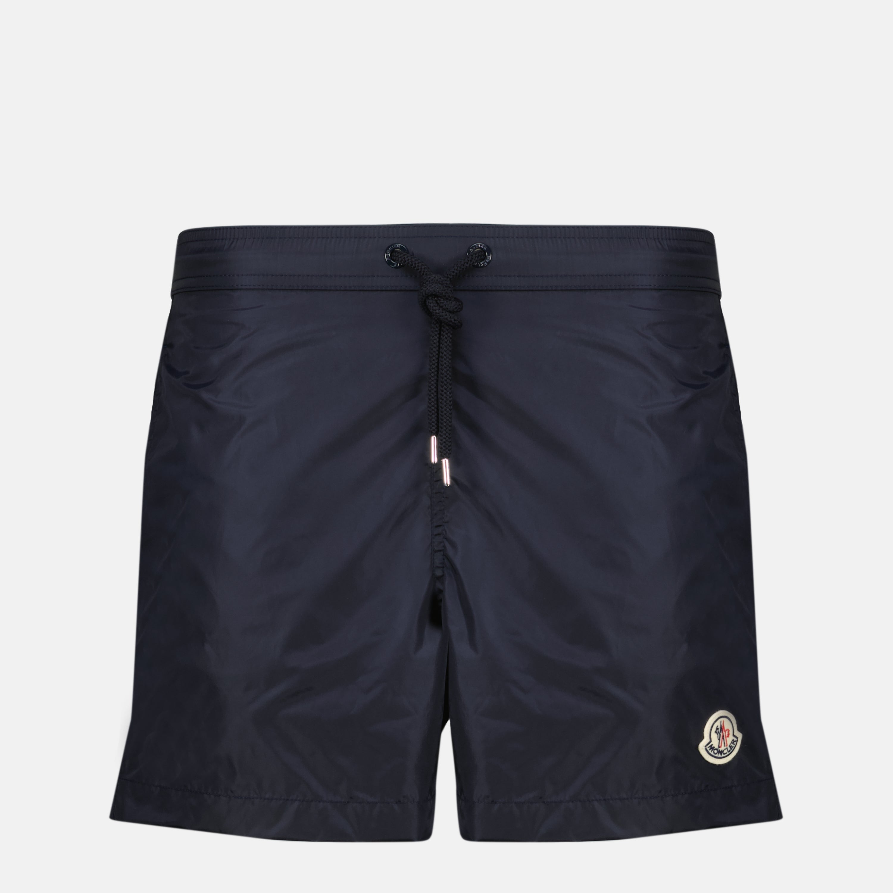 Image de l'article Maillot de bain bleu à logo noir de la marque Moncler pour Homme - Saison Printemps-Été 2026 - Vue de Face