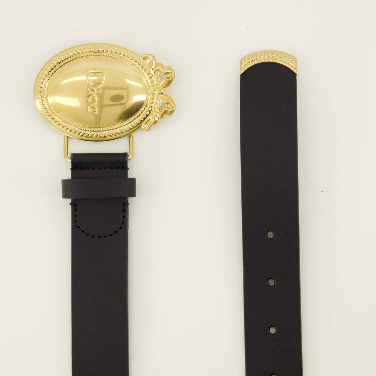 Ceintures Ceinture Médaillon noir Dior Noir Homme