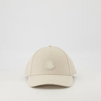 Cappelli, berretti e beanie Cappello in Pelle con Logo Moncler Beige Uomini