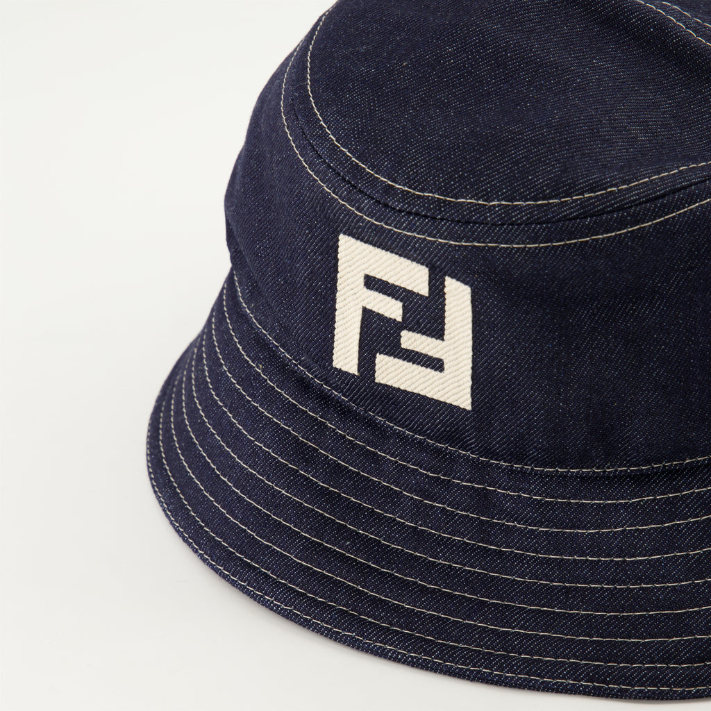 Hats, caps and beanies Bob FF in Denim Fendi Dark blue Homme