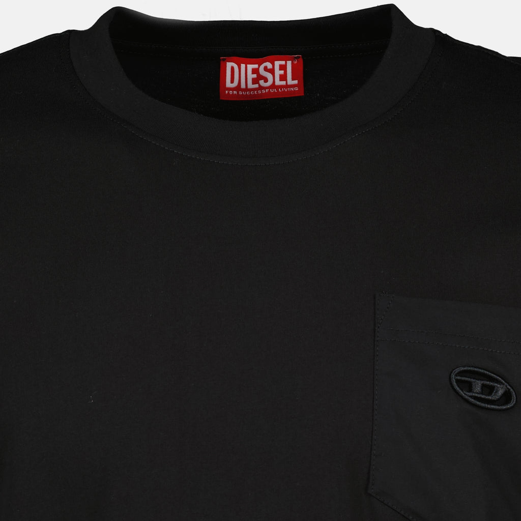 Image de l'article T-shirt T-Norm noir de la marque Diesel pour Homme - Saison Printemps-Été 2026 - Vue détaillée_2