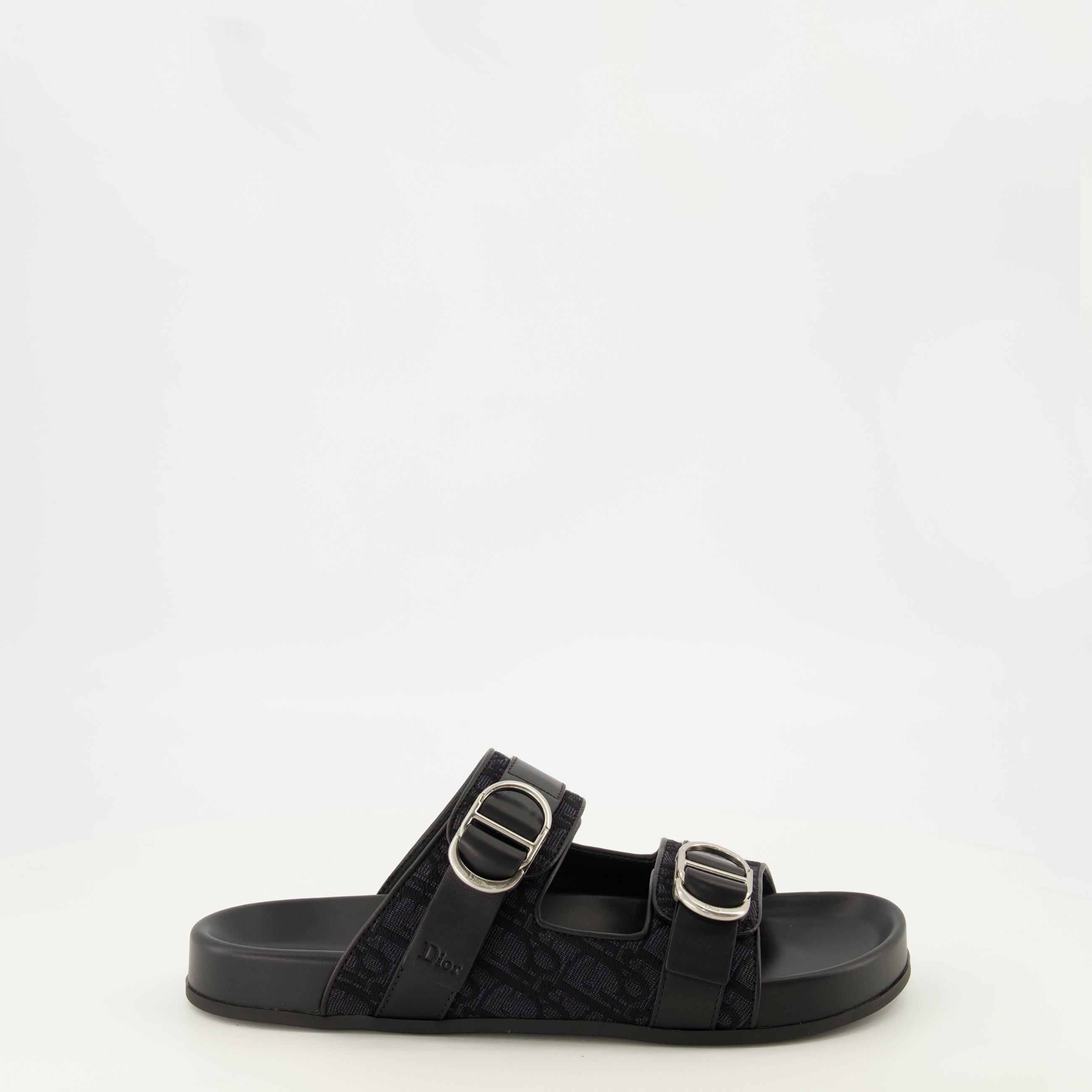 Chaussures ouvertes ブラックのアクアキャンバスサンダル Dior Noir Homme