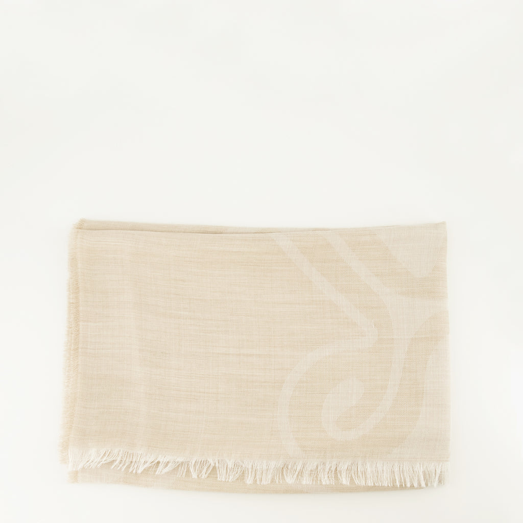 Imagen del artículo Bufanda de cachemira y seda beige de la marca Max Mara para Mujer - Temporada Primavera-Verano 2026 - Vista Frontal