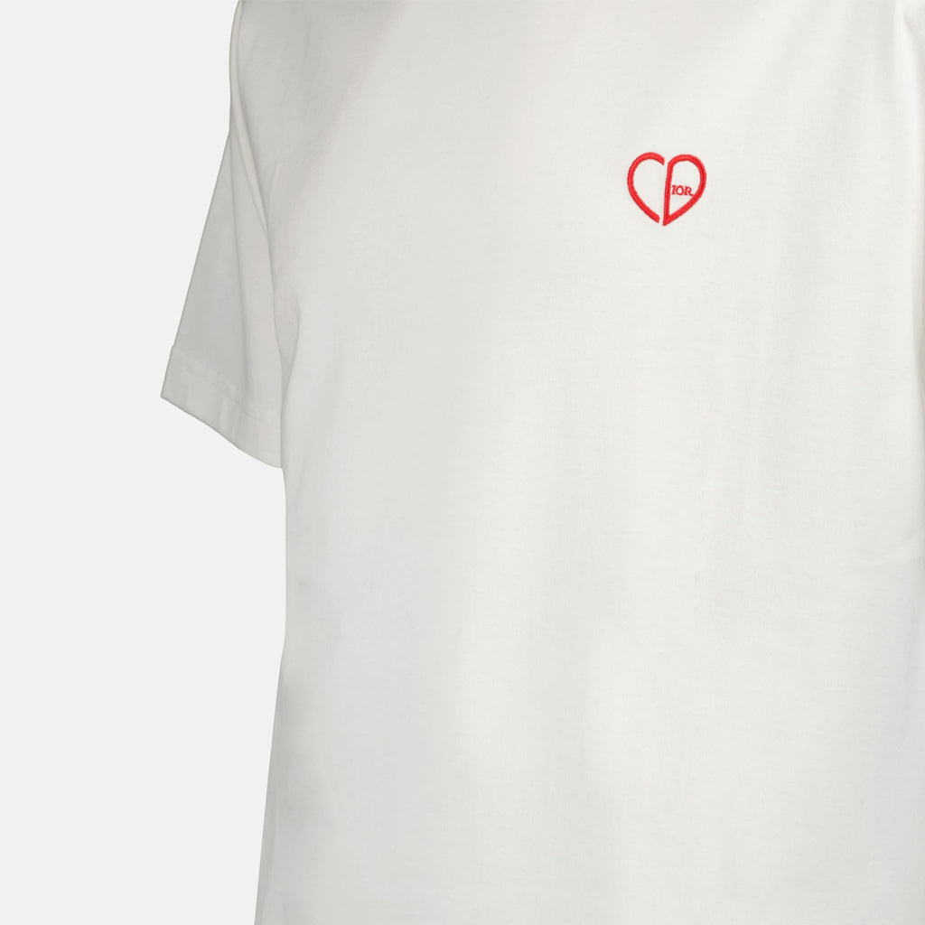 Tシャツ CD ハート Tシャツ Dior 白 Homme