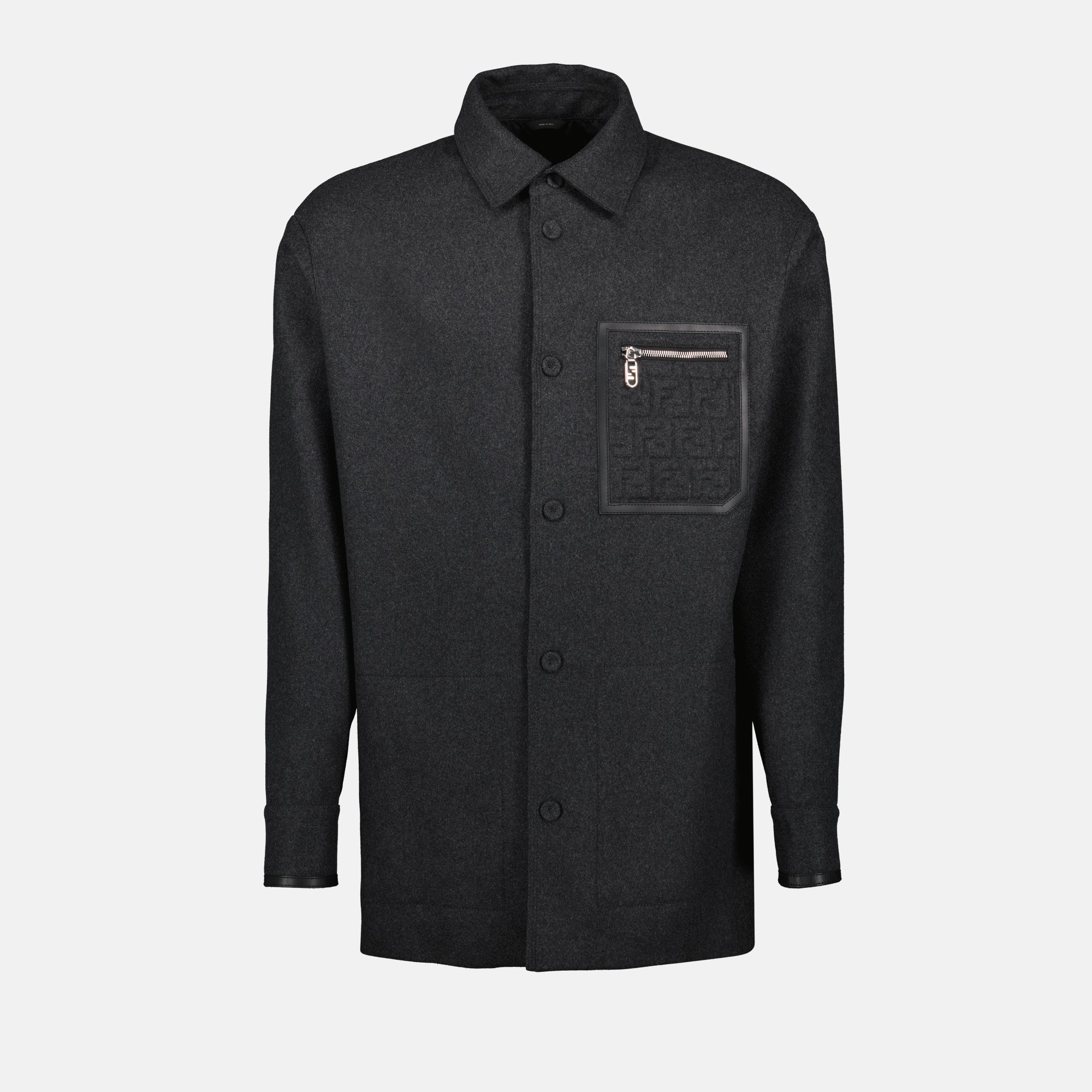 Giacca Camicia in Lana
