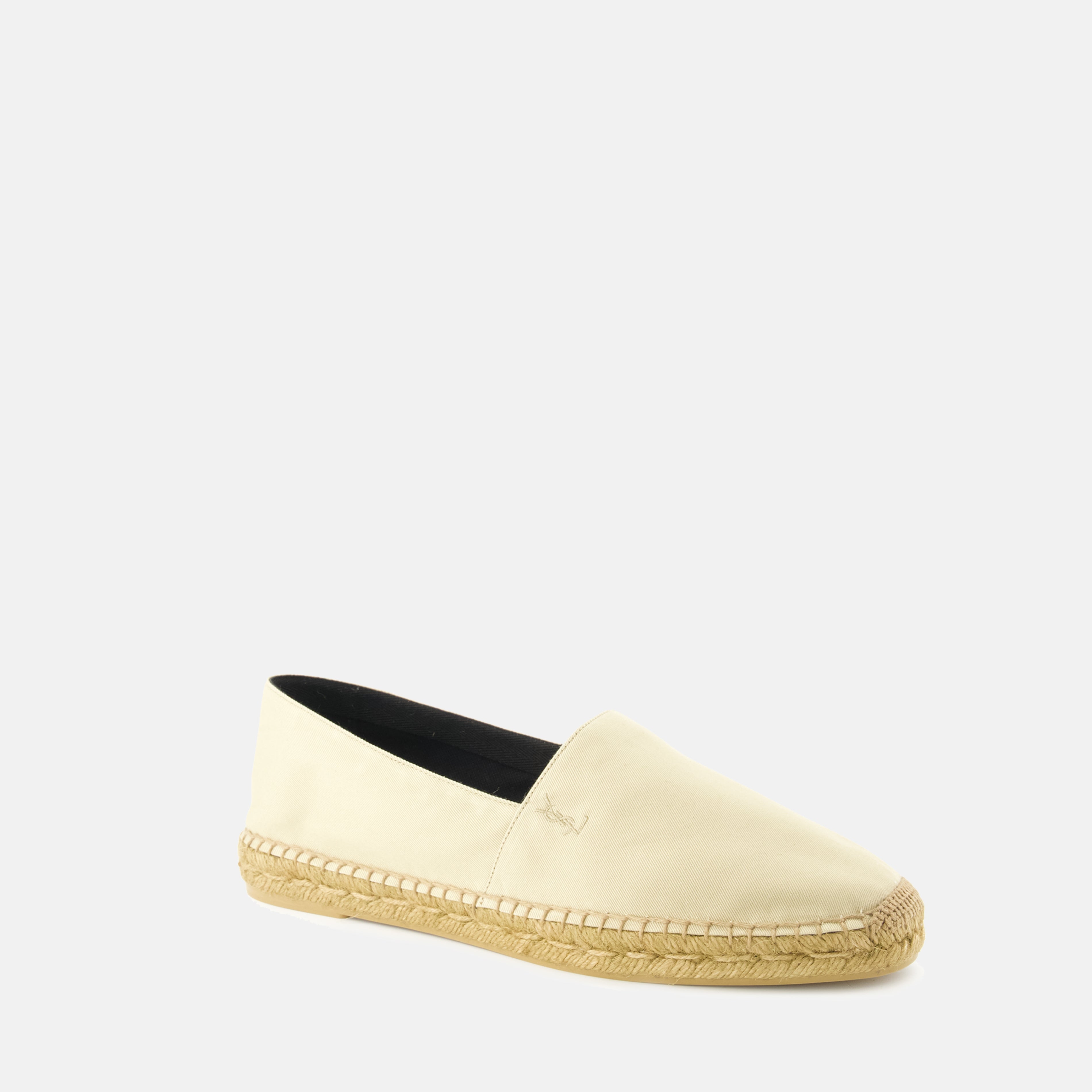 Espadrilles Espadrillas in Tela Saint Laurent Beige Homme