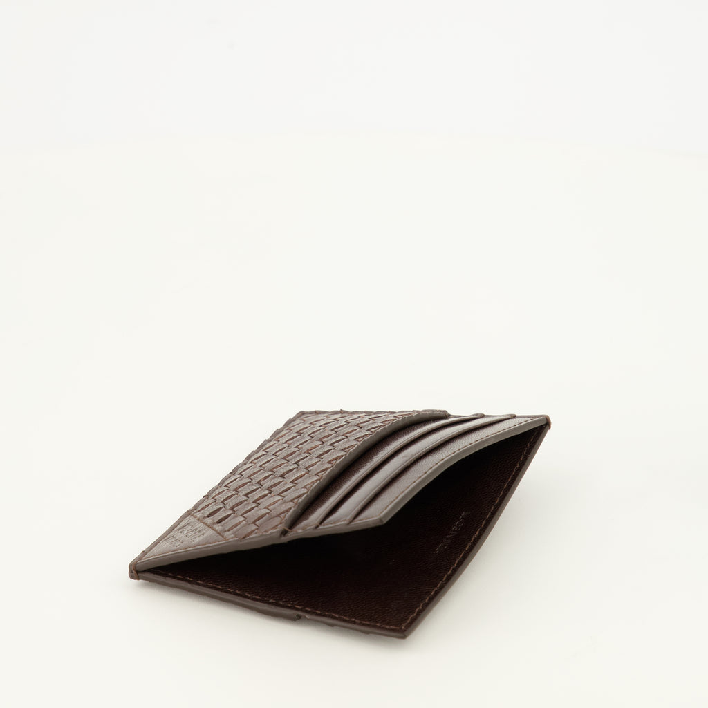 Petite maroquinerie Portafoglio in pelle marrone Prada Marron Homme