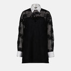 ドレス P3I67R S 231 12BZ f0967 nero+bianco Prada 黒 Femme
