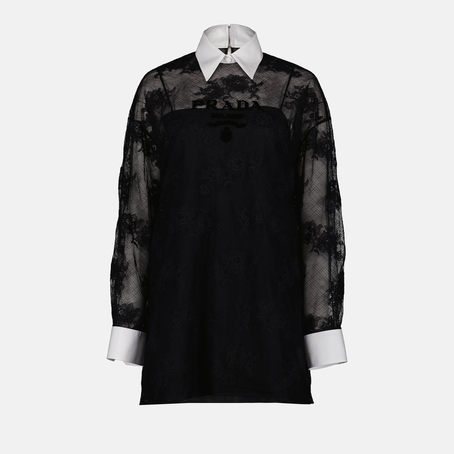 Vestidos P3I67R S 231 12BZ f0967 nero+bianco Prada Negro Femme
