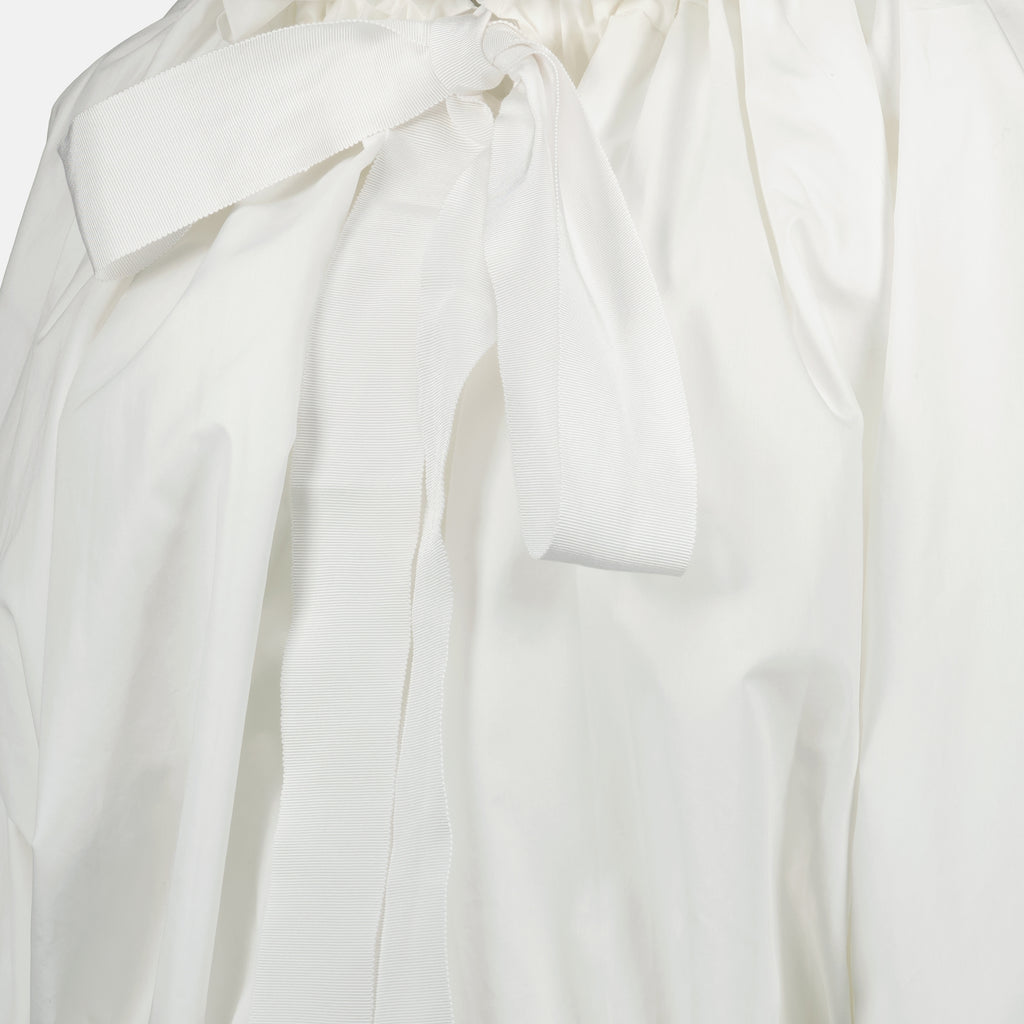 Image of the Patou Women's Iconic Cotton Blouse - Autumn-Winter 2025 - Detailed View_1