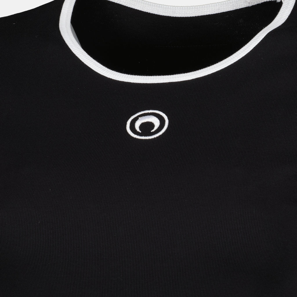 T-shirts T-Shirt Nera Moon Marine Serre Noir Femme