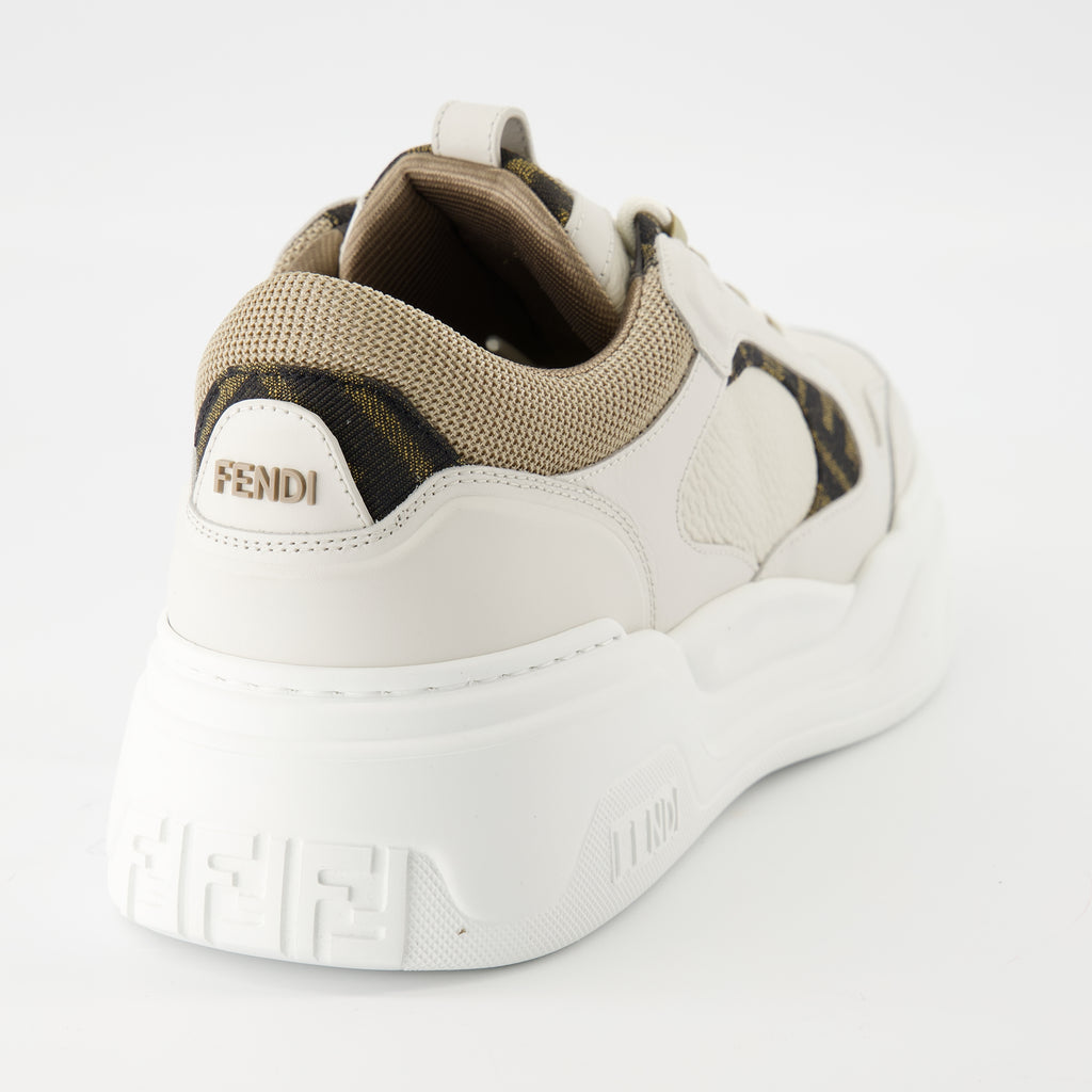 Baskets Baskets Fendi Force Fendi Beige Homme