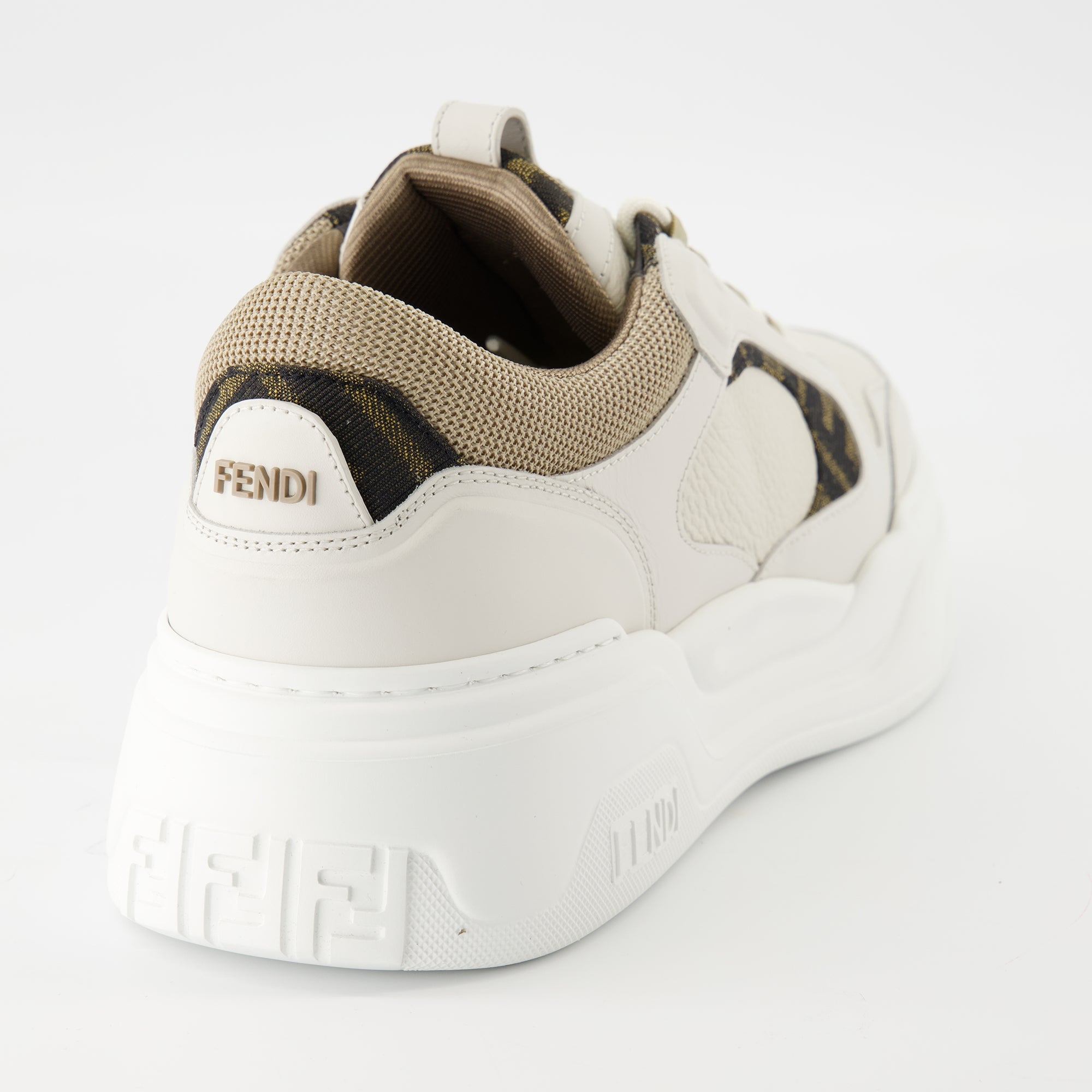 Baskets Baskets Fendi Force Fendi Beige Homme