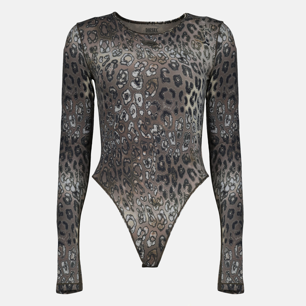 Immagine del body Angelica con stampa leopardata di Diesel per donna - Collezione Primavera-Estate 2026 - Vista frontale