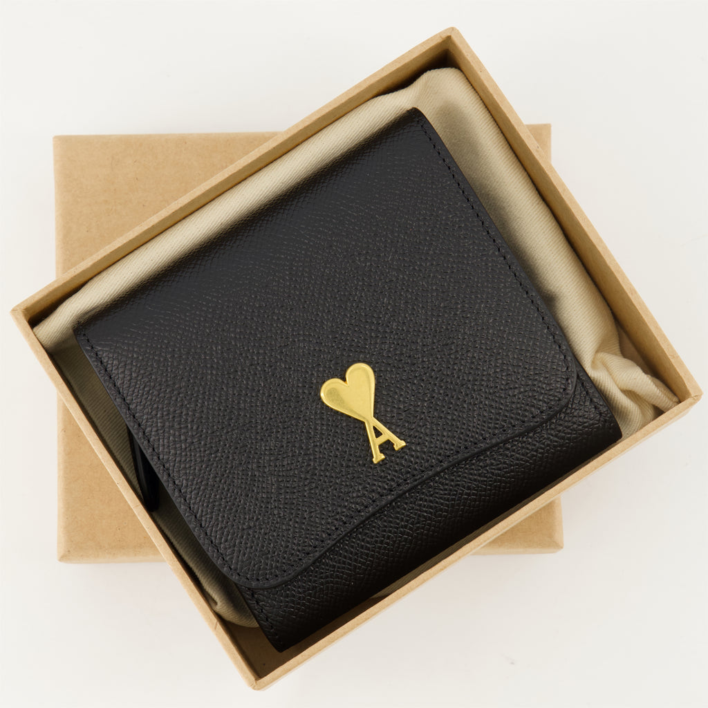 Kleine lederwaren Portefeuilles Paris Paris Ami PARIS Schwarz Unisex