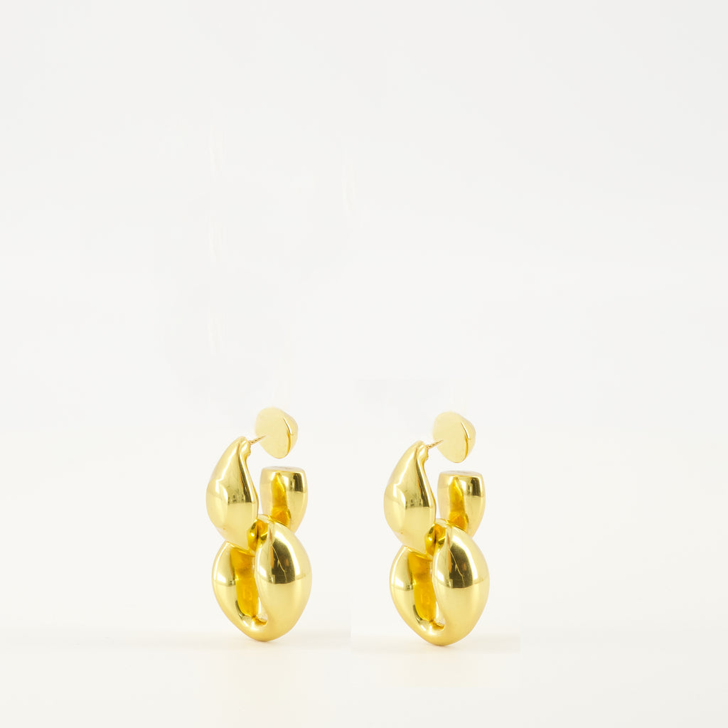 Image de l'article Boucles d'oreilles chevalière double de la marque Patou pour Femme - Saison Automne-Hiver 2025 - Vue détaillée_2