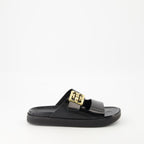 Offene schuhe 4G Liquid Sandalen Givenchy Schwarz Femme