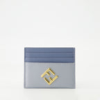 スモールレザーグッズ FFダイヤモンド カードホルダー Fendi 青 Femme