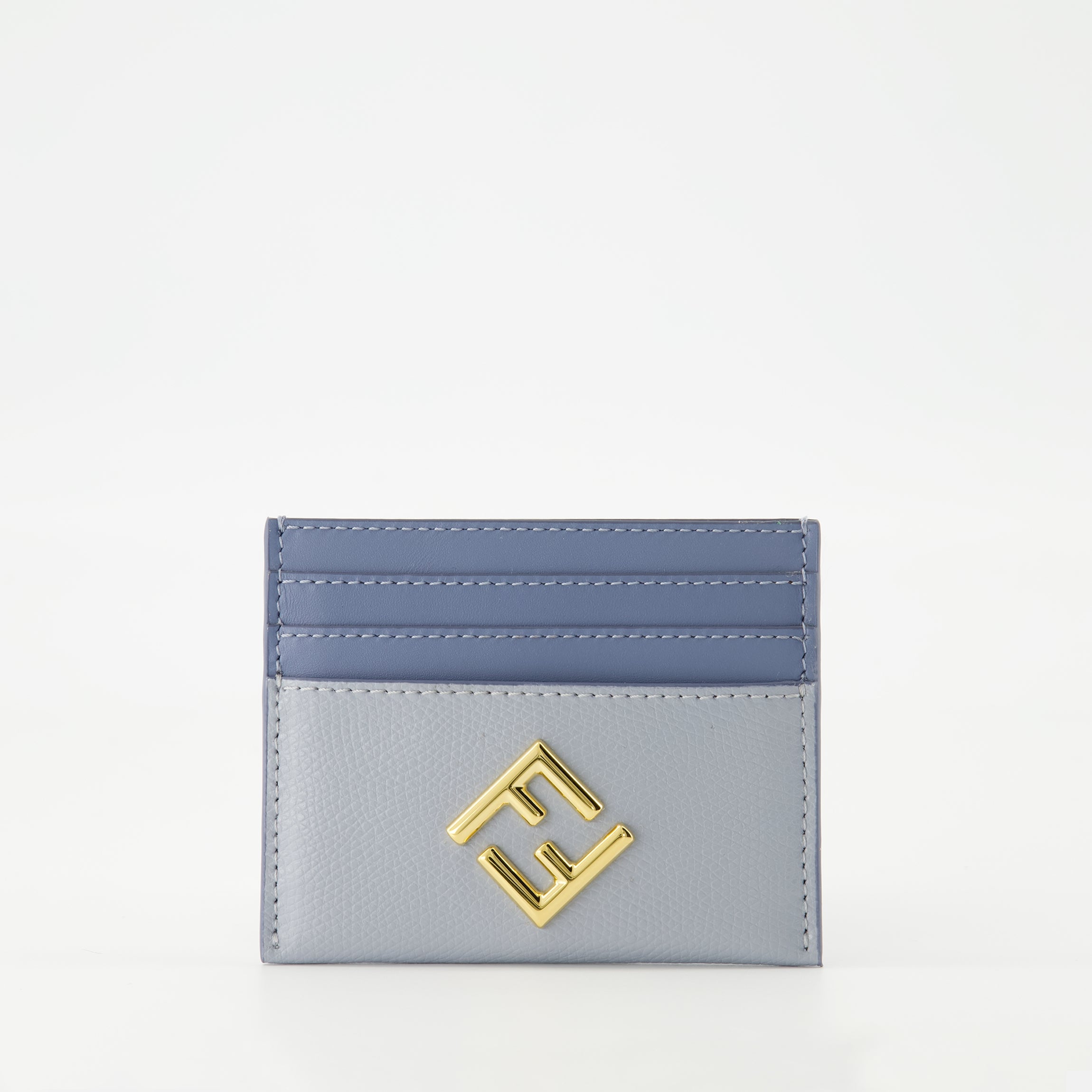 Small leather goods FF Diamonds Card Holder Fendi Blue Femme