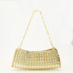 Sacs à main et épaule Pochette in Metallo Dorato del 1969 con Fiori in Strass Rabanne Doré Femme