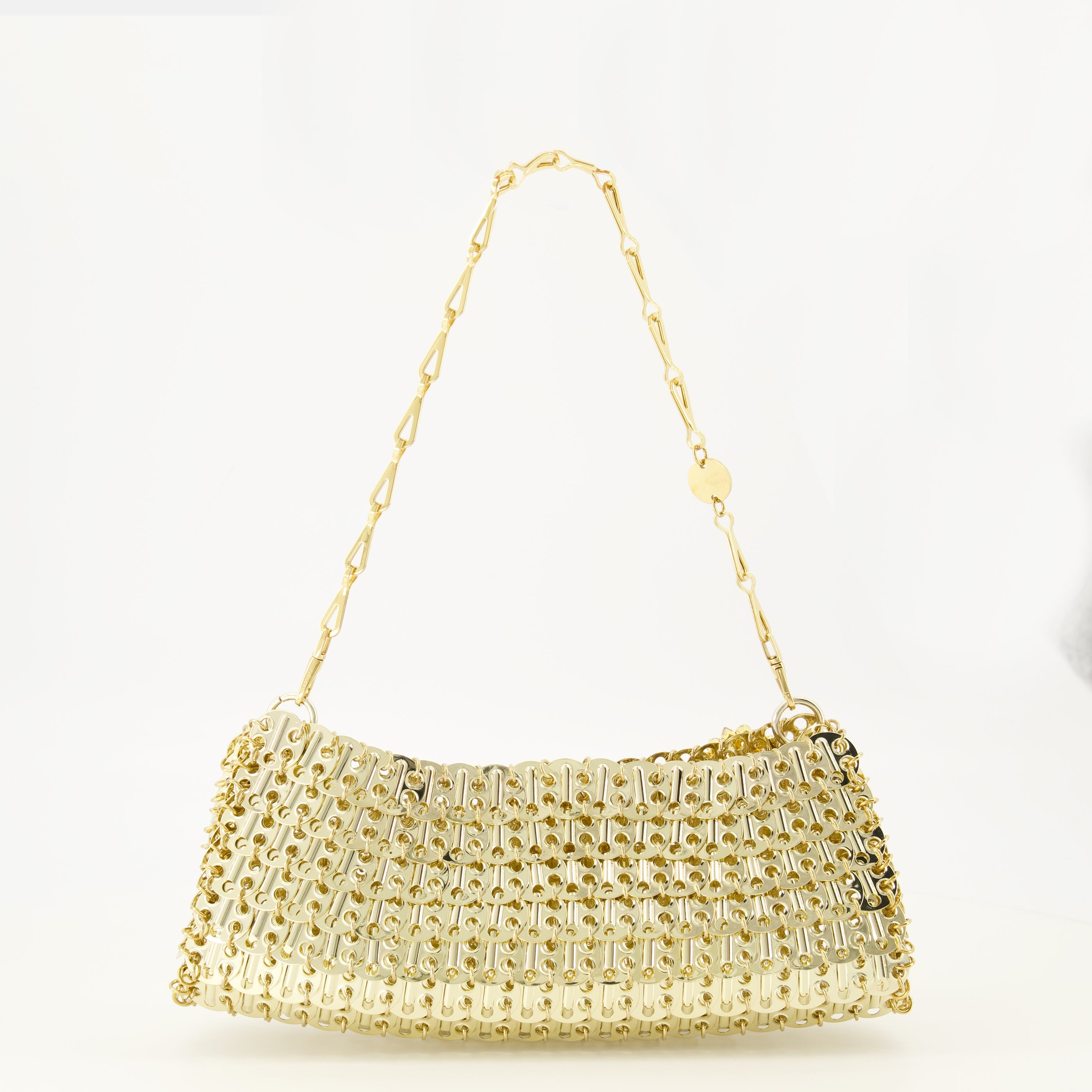 Sacs à main et épaule Pochette 1969 en métal doré avec fleurs en strass Rabanne Doré Femme