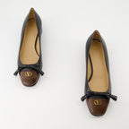 Chaussures plates Valet du roiバレリーナ Valentino Garavani Noir Femme