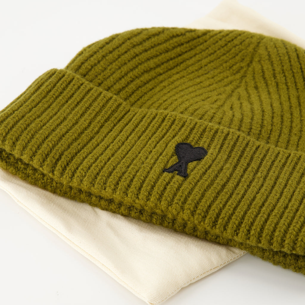 Hats, caps, and beanies Ami de coeur Beanie Ami PARIS Green Unisex
