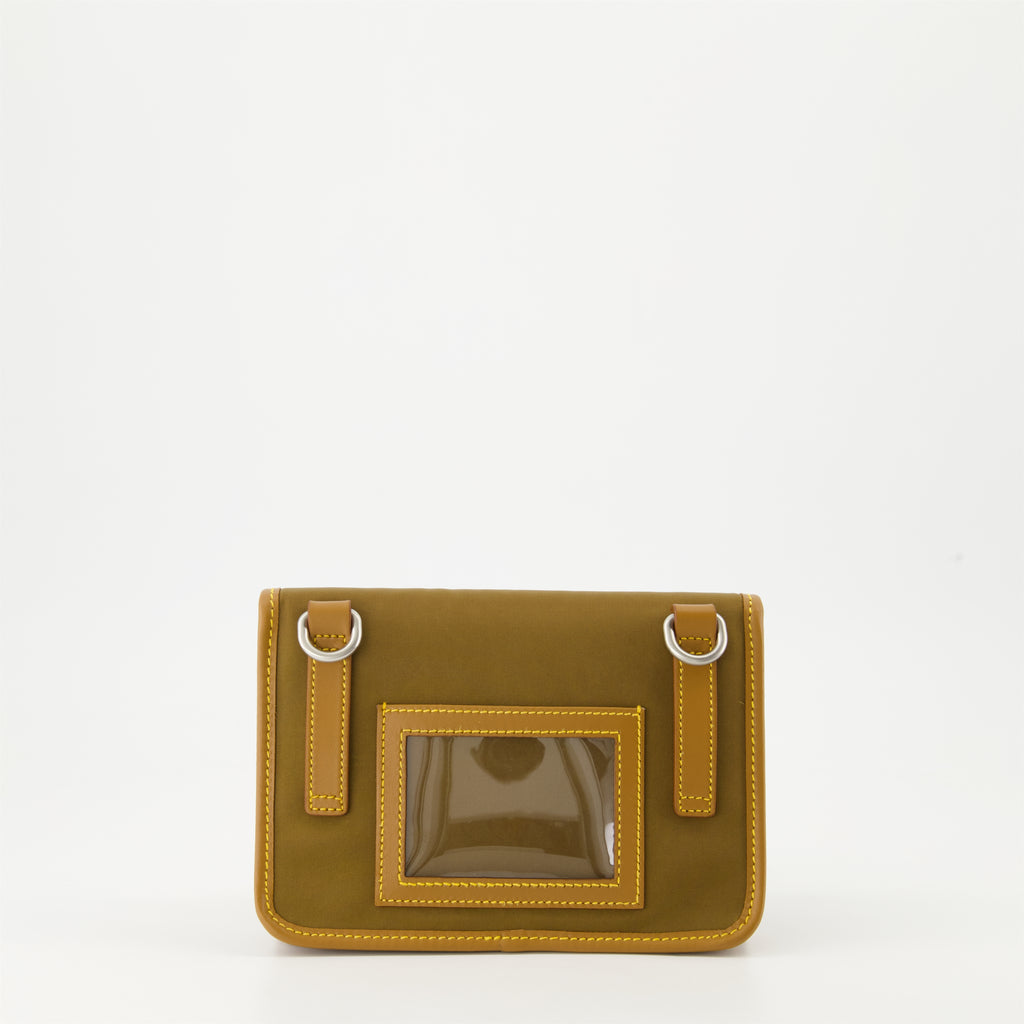 Crossbody bags Petite sacoche en Re-Nylon et cuir Prada Green Homme
